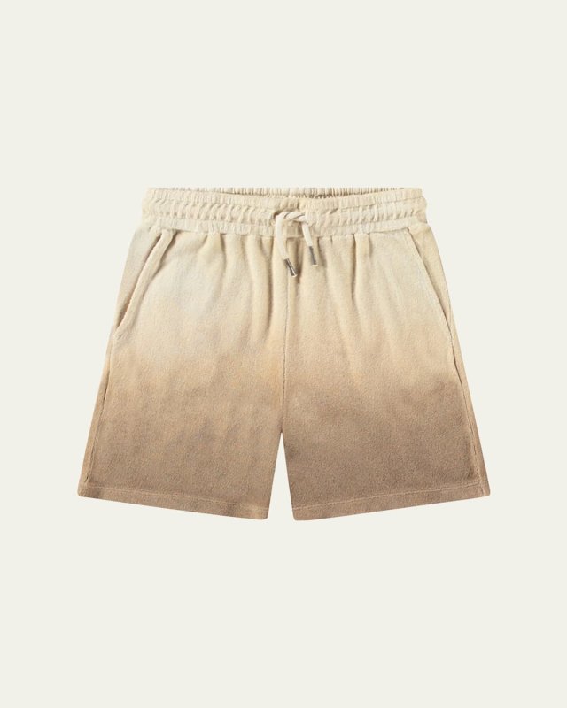 Boy's Abay Ombre Cotton Drawstring Shorts, Size 3-7